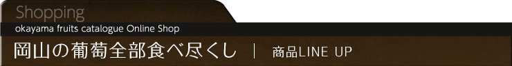 葡萄全部食べ尽くし　商品LINEUP