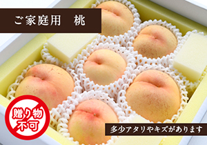 ご家庭用　総社の晩生桃