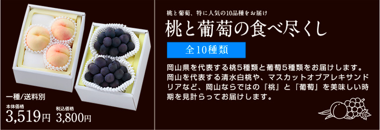 岡山の桃と葡萄食べ尽くしマニアック