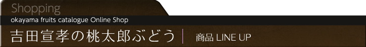 吉田桃太郎ぶどう　商品ラインナップ