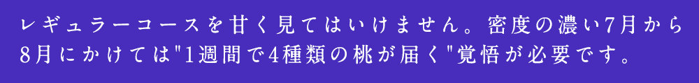 レギュラーコース