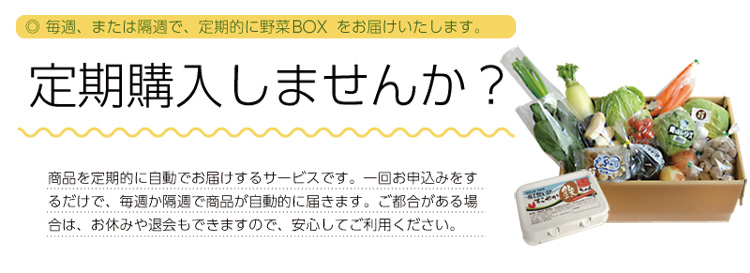 岡山野菜カタログの野菜パック　定期購入