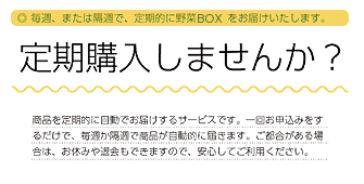 岡山野菜カタログの野菜パック　定期購入